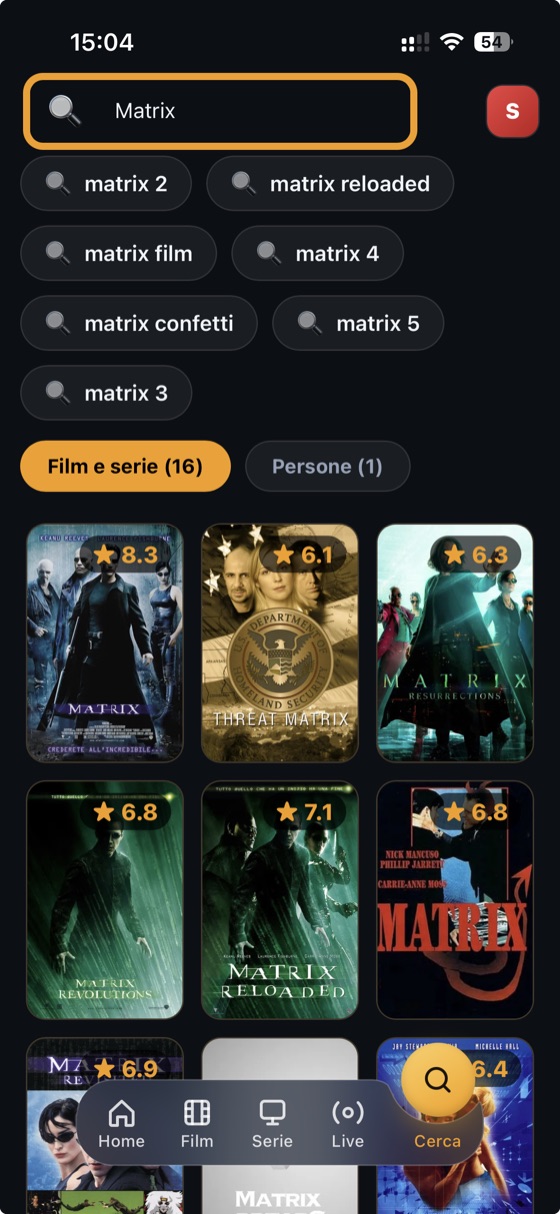 Ricerca su telefono
